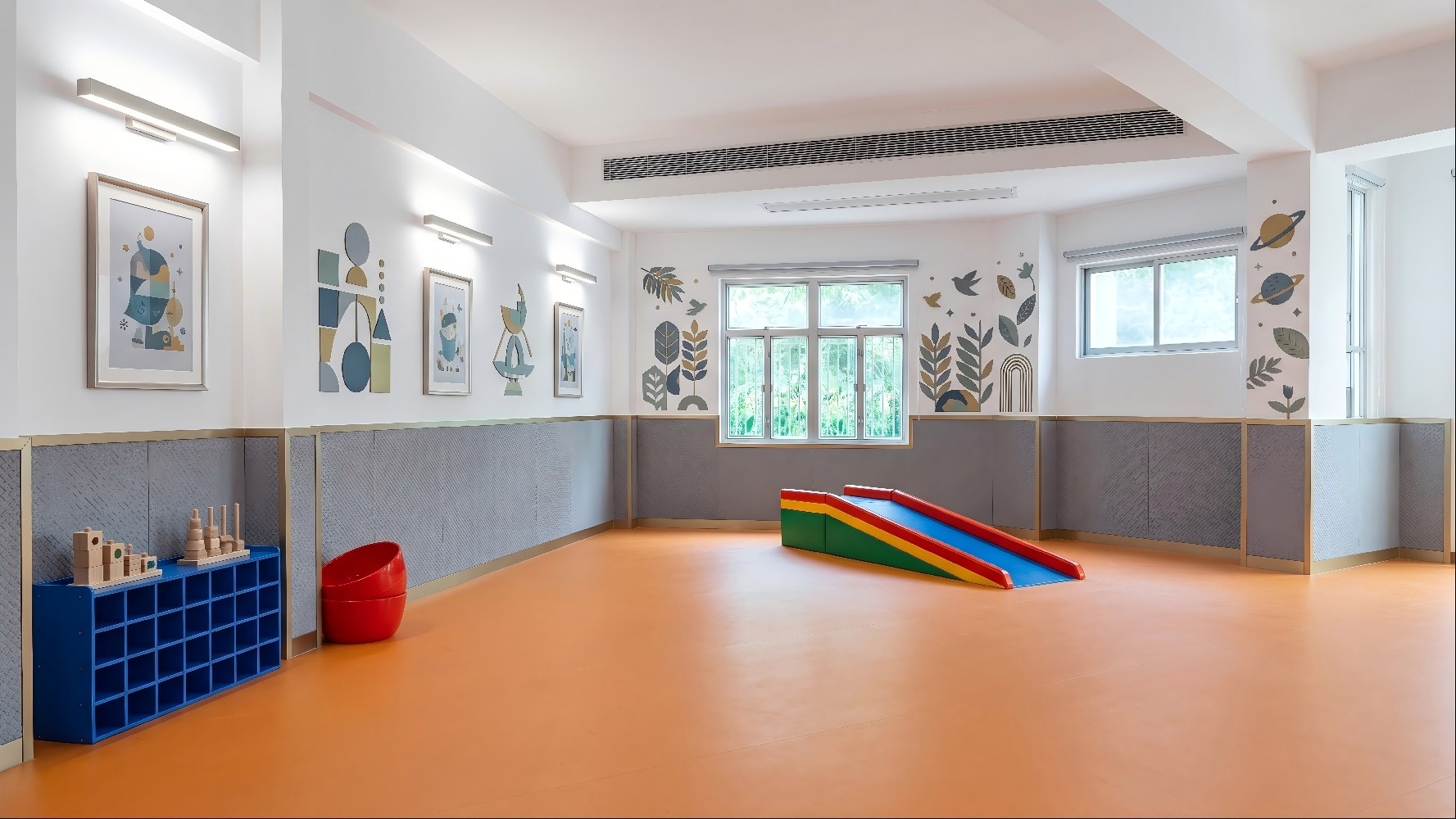 Modern International Preschool Activity Room Project in Singapore | Premium Vinyl Flooring