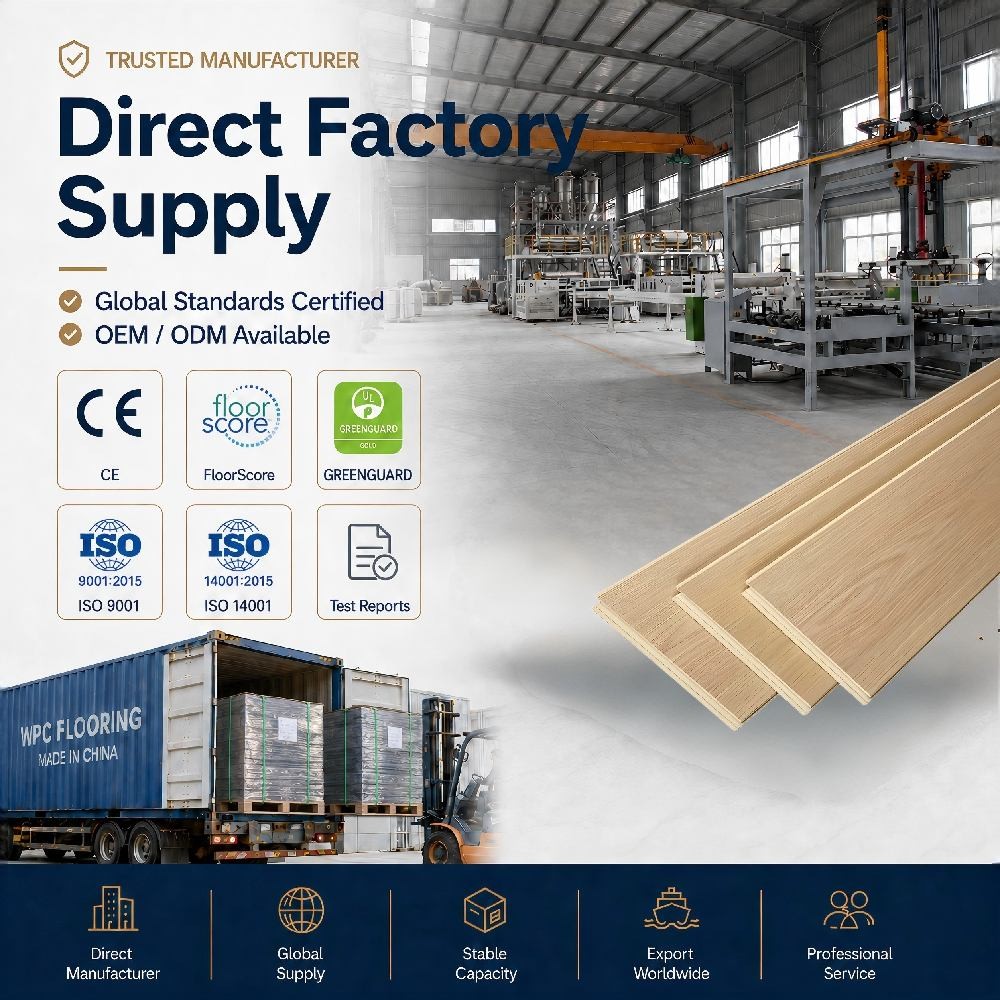 Heavy-Duty ABA WPC Vinyl Flooring for Commercial Areas