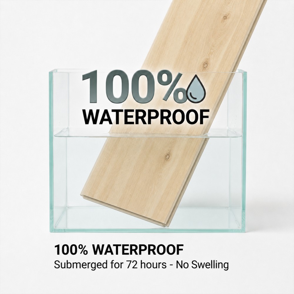 Commercial Heavy-Traffic WPC Flooring with 0.7mm Wear Layer